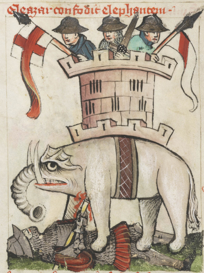 This is how medieval artists painted elephants.