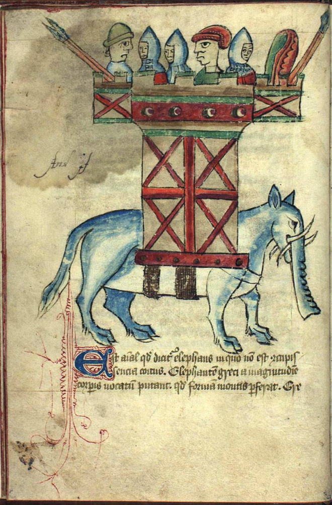 This is how medieval artists painted elephants.