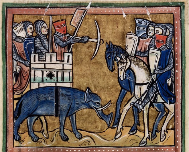 This is how medieval artists painted elephants.