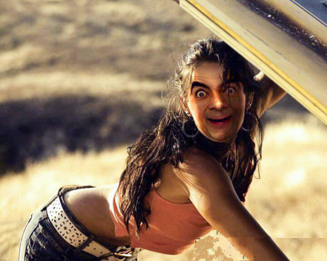 When Mr. Bean meets Photoshop...