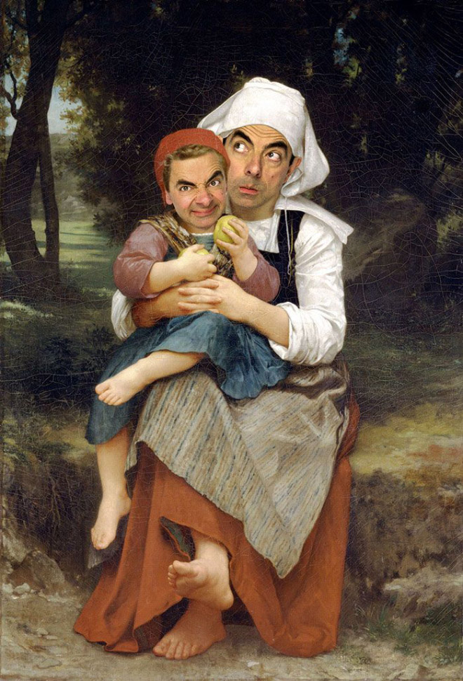 When Mr. Bean meets Photoshop...
