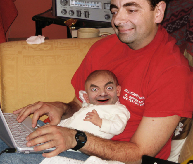 When Mr. Bean meets Photoshop...
