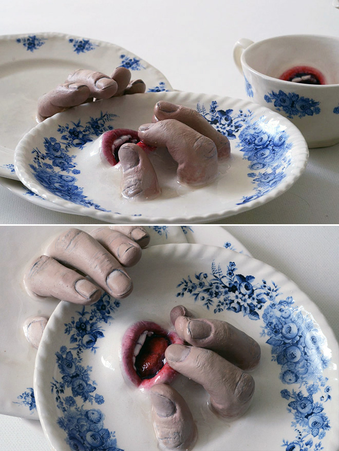 Alive ceramics that can bite back.