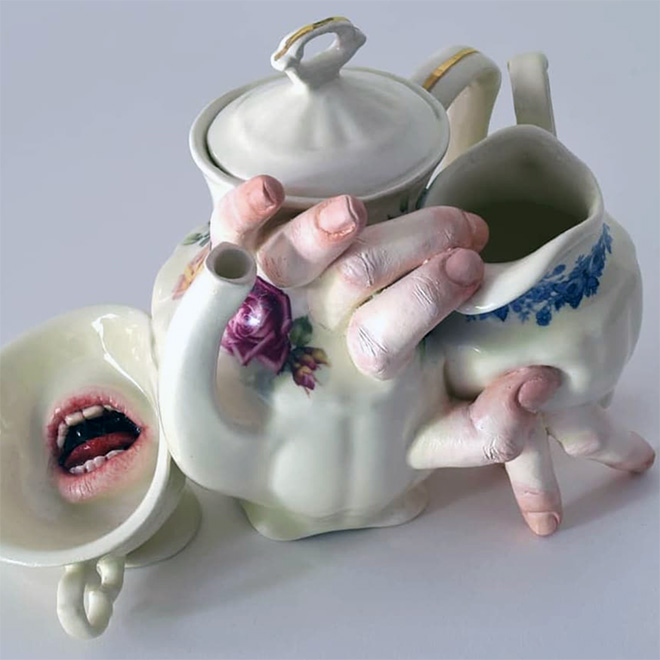 Alive ceramics that can bite back.