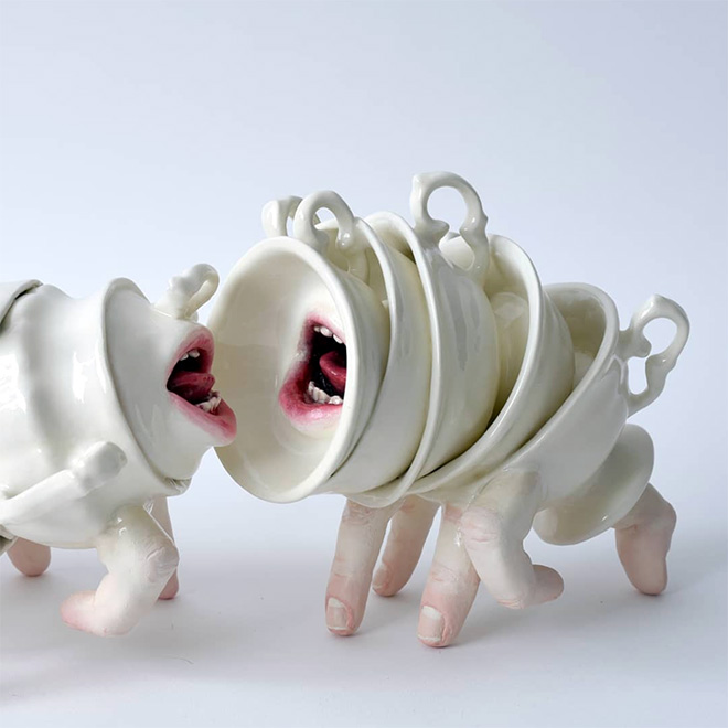 Alive ceramics that can bite back.