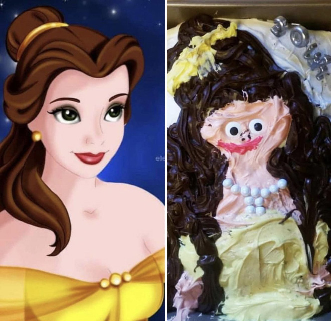 Funny cake fail.