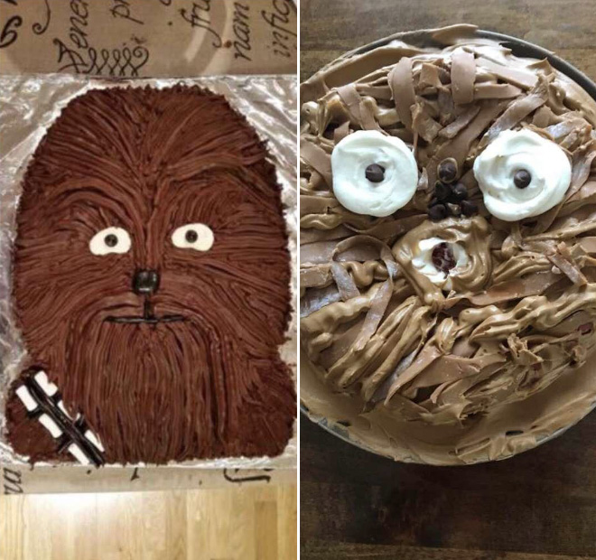 Funny cake fail.