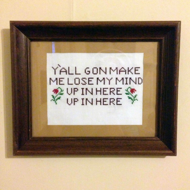 Awesome cross stitch.