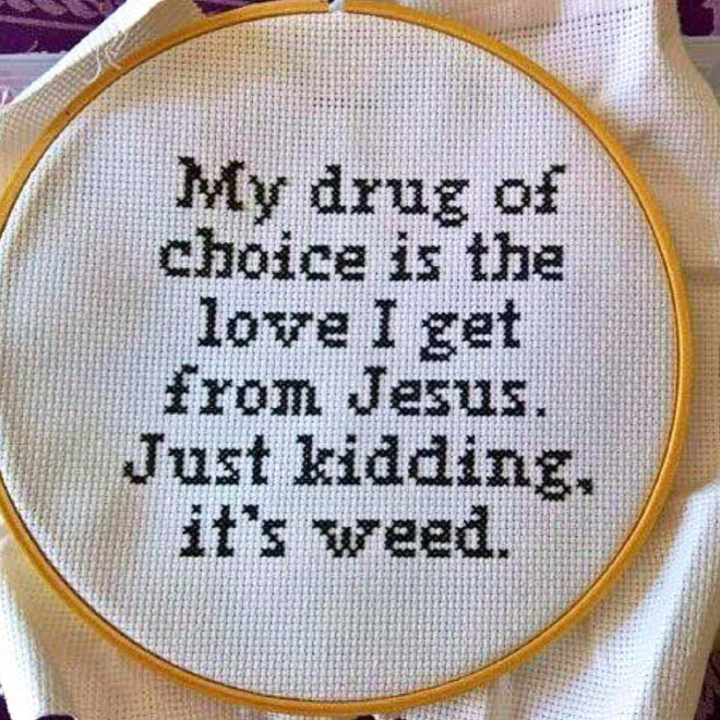 Awesome cross stitch.