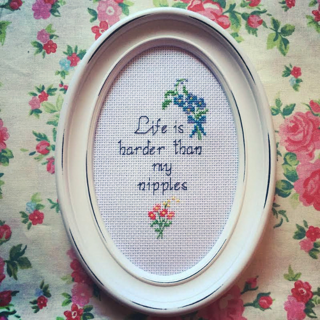 Awesome cross stitch.