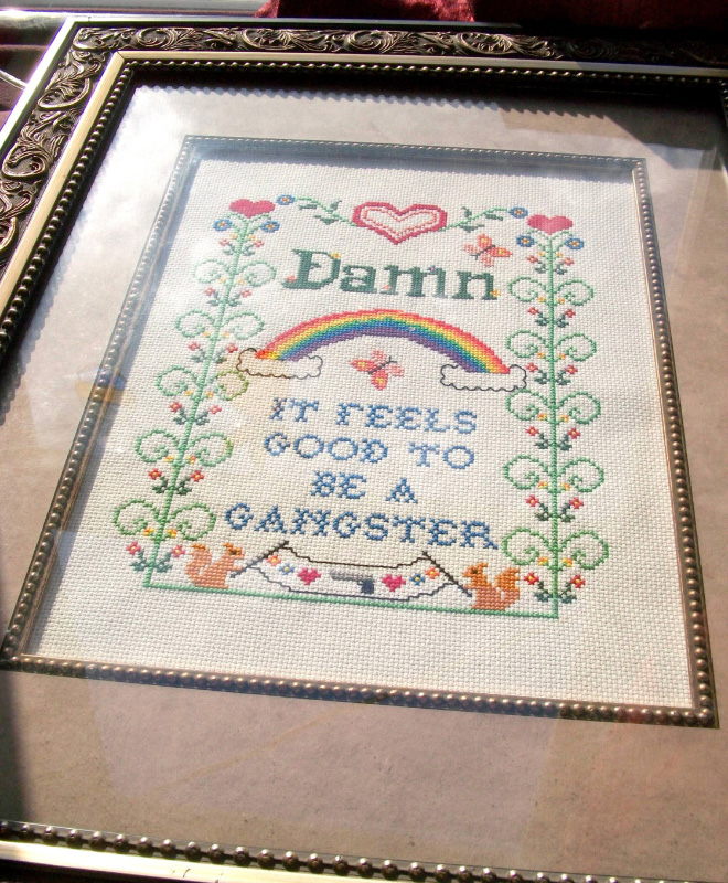 Awesome cross stitch.