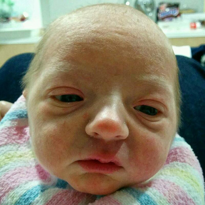 Some babies look like middle aged men.