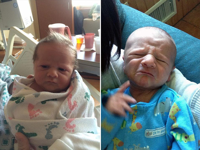 Some babies look like middle aged men.