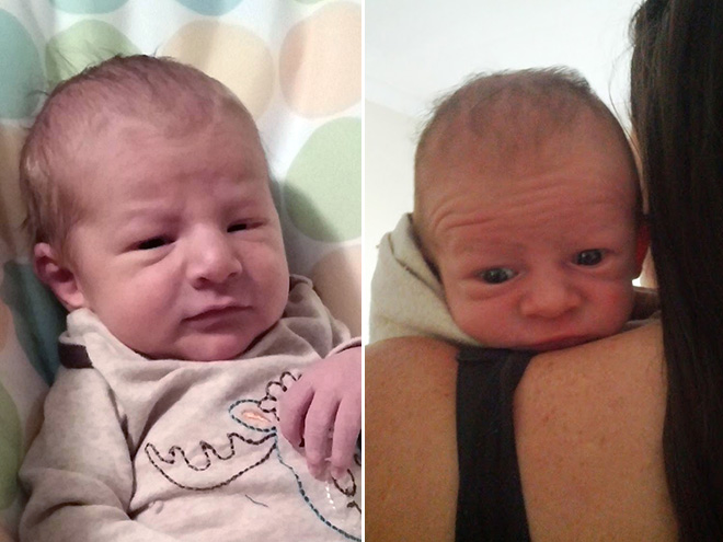 Some babies look like middle aged men.