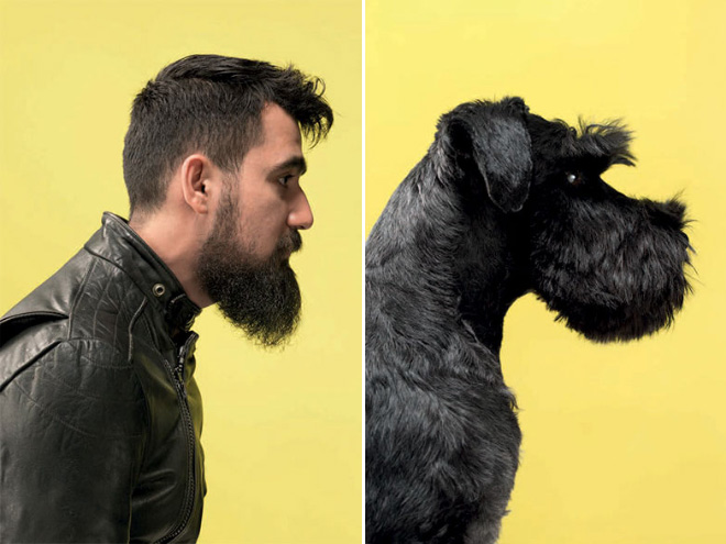 Pet and owner side-by-side.