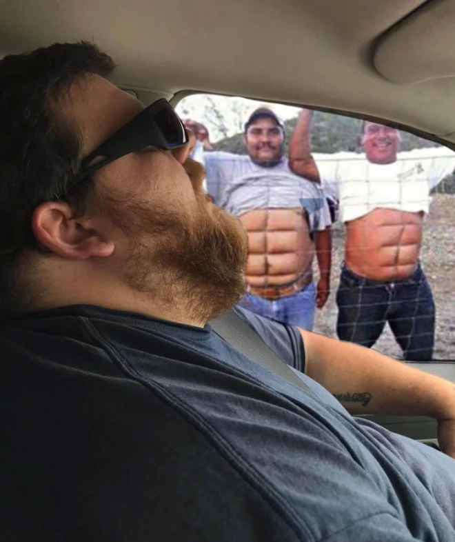 When sleeping husband meets photoshopping...