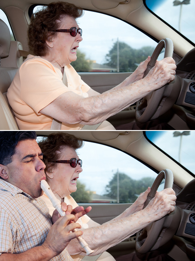 Photobombing stock photos is fun.