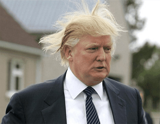 Trump always loses to wind.