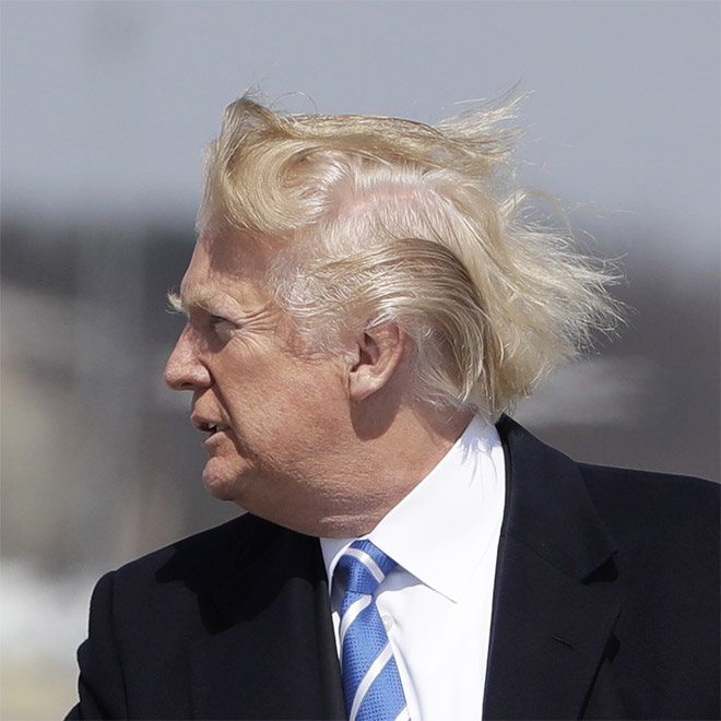 Trump always loses to wind.