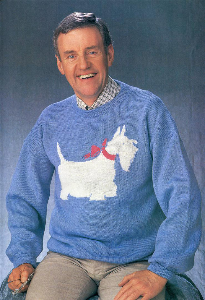 Hilariously ugly 1980s sweater.