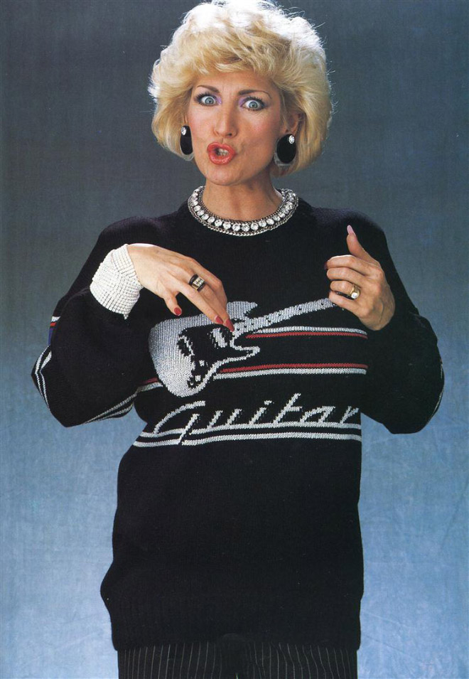 Hilariously ugly 1980s sweater.