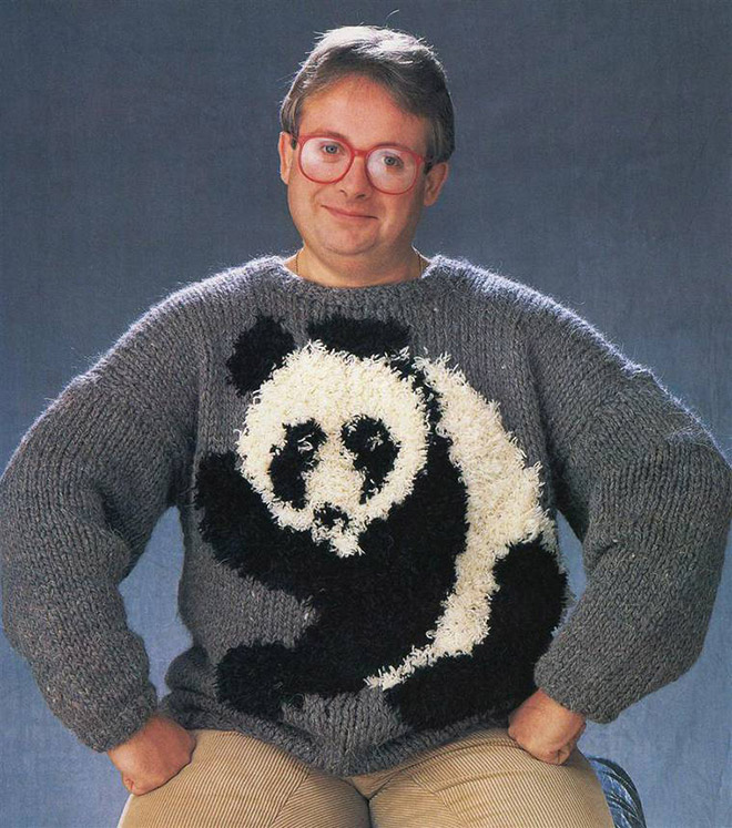 Hilariously ugly 1980s sweater.