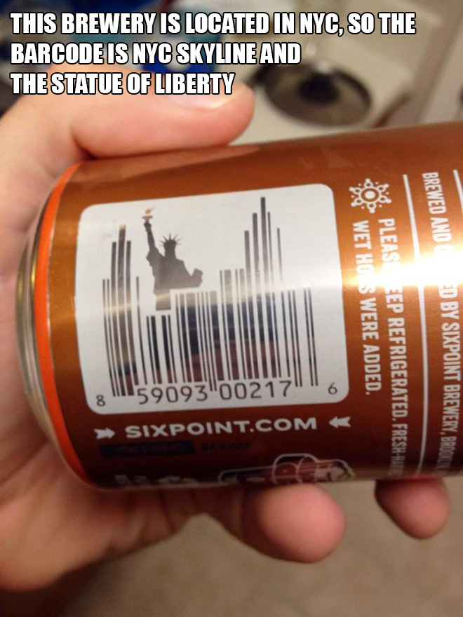 Awesome barcode design.