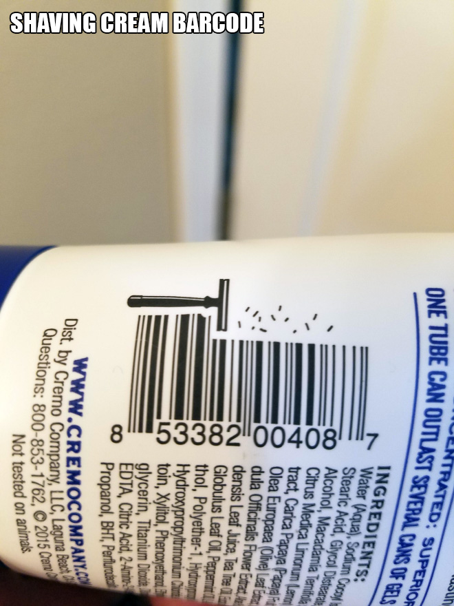 Awesome barcode design.