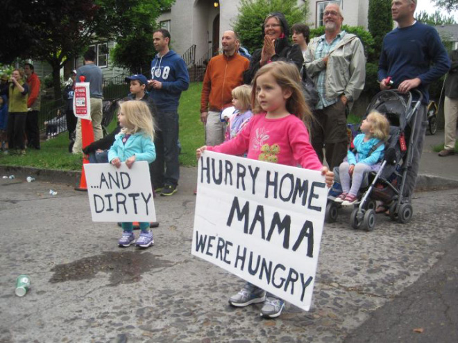 Brilliantly inspiring marathon sign.