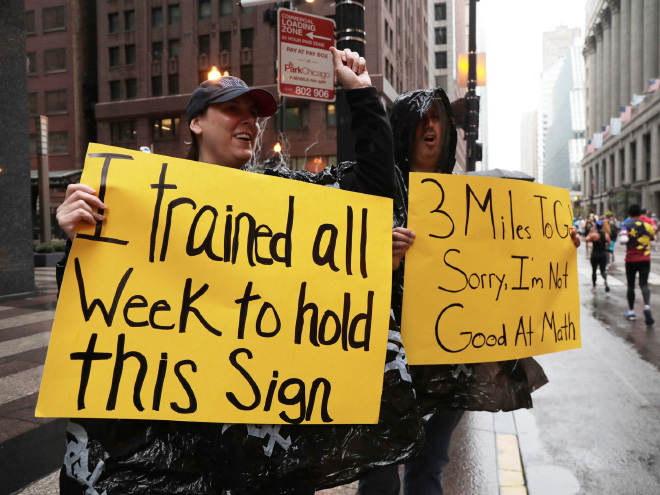 Brilliantly inspiring marathon sign.