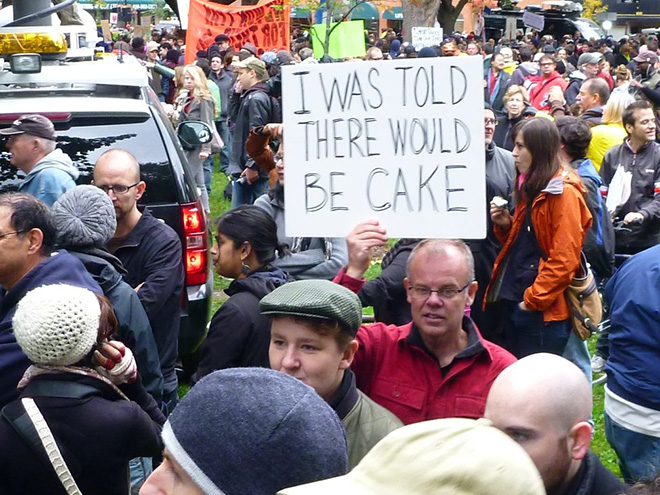 Who said perfect protest signs doesn't exist?