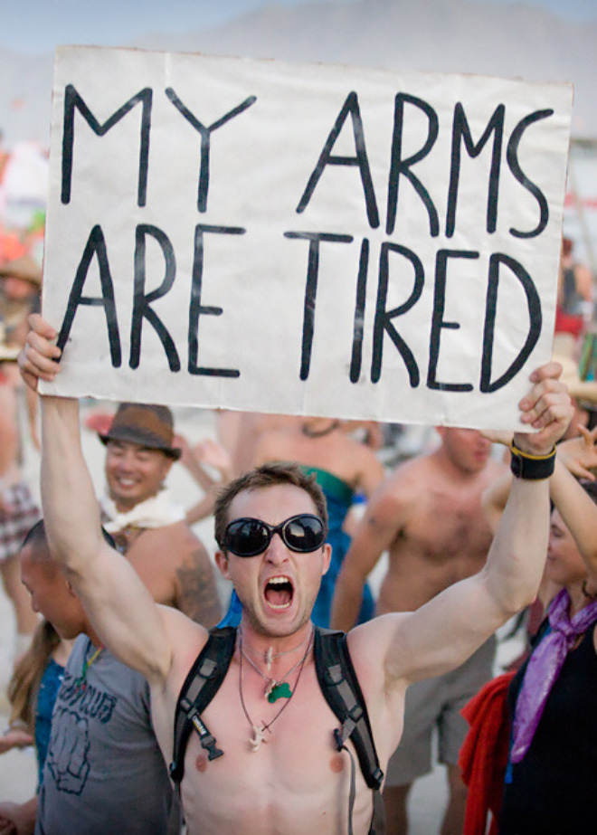 Who said perfect protest signs doesn't exist?