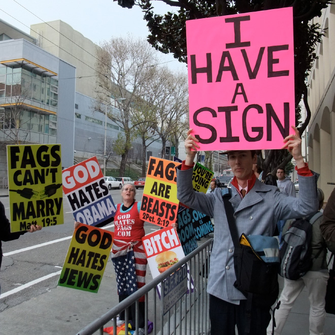 Who said perfect protest signs doesn't exist?