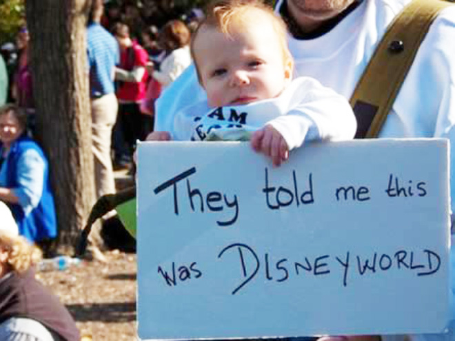 Who said perfect protest signs doesn't exist?