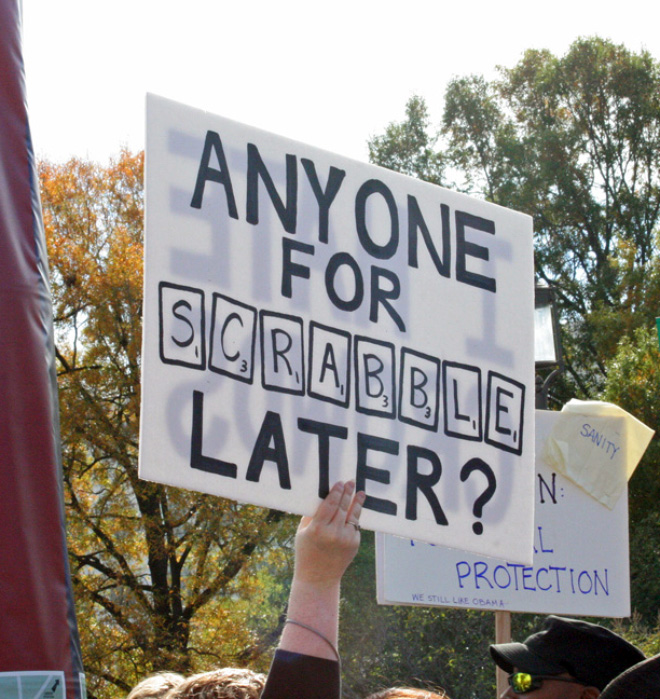 Who said perfect protest signs doesn't exist?