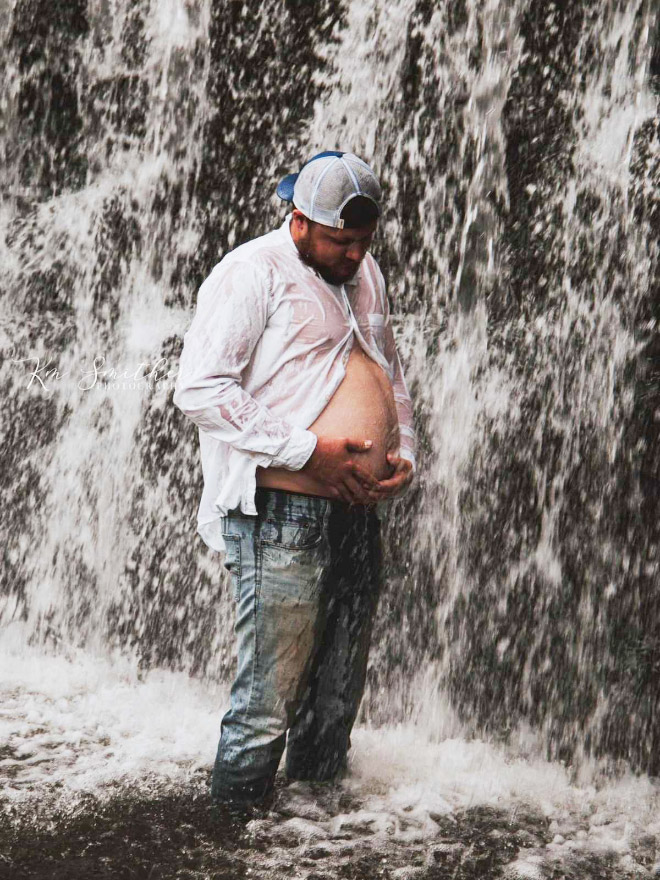 Pregnant father.