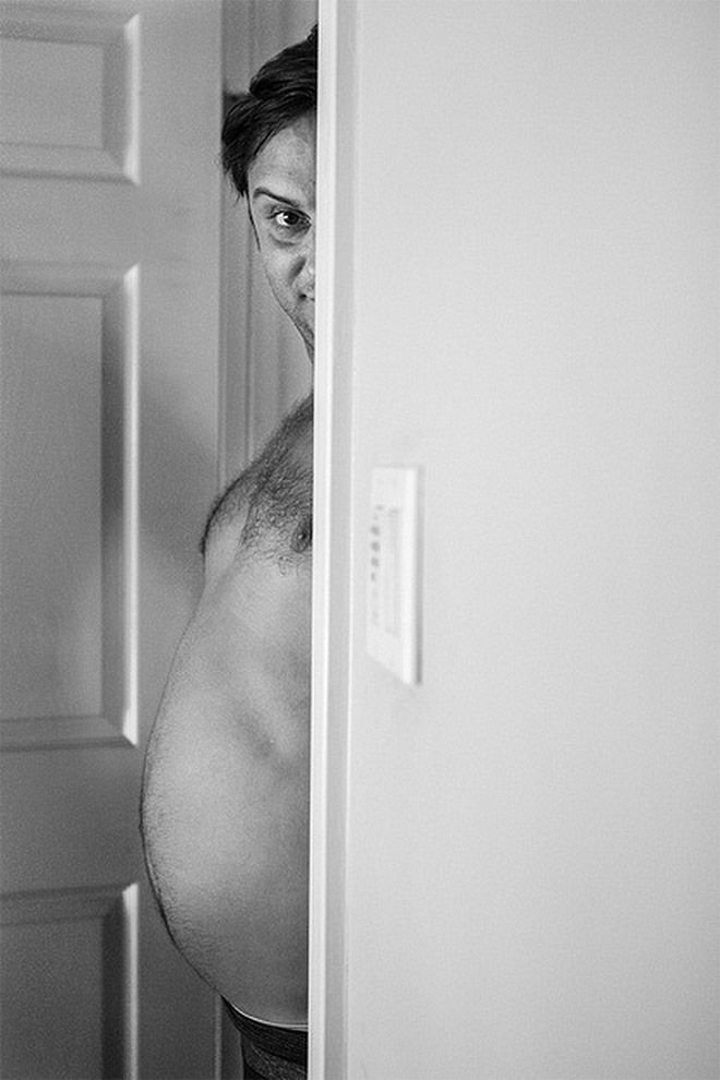 Pregnant father.