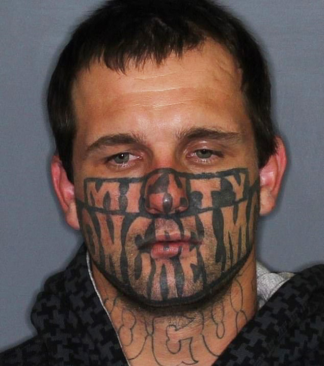 Stupid face tattoos are horrible and hilarious.