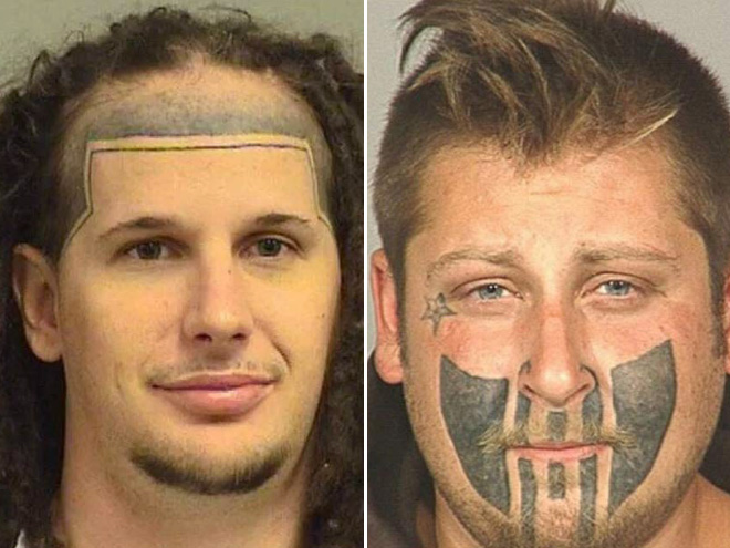 Stupid face tattoos are horrible and hilarious.