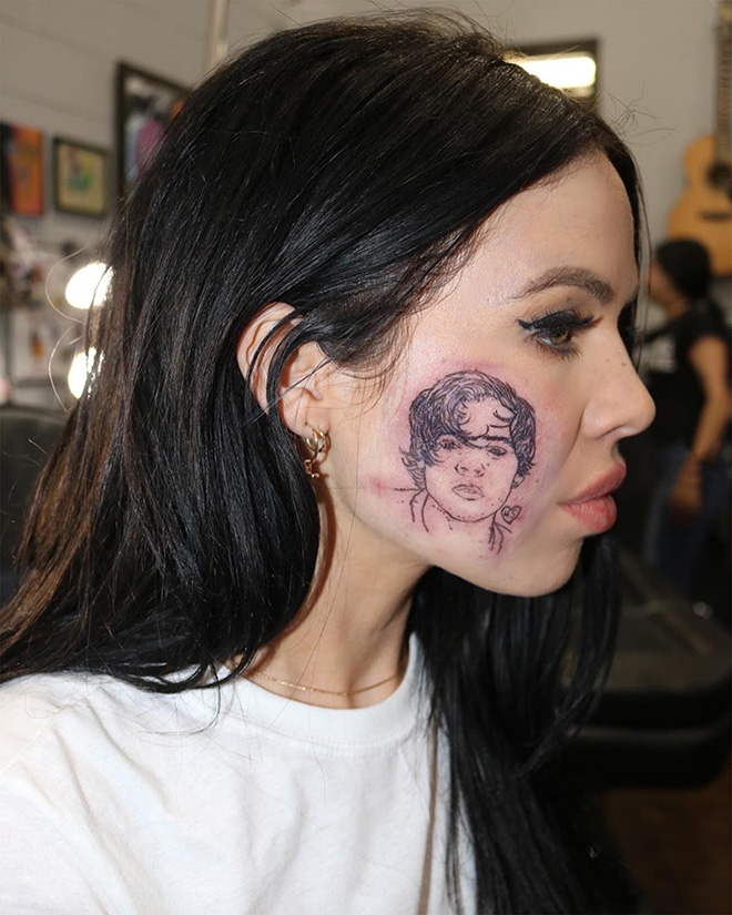 Stupid face tattoos are horrible and hilarious.