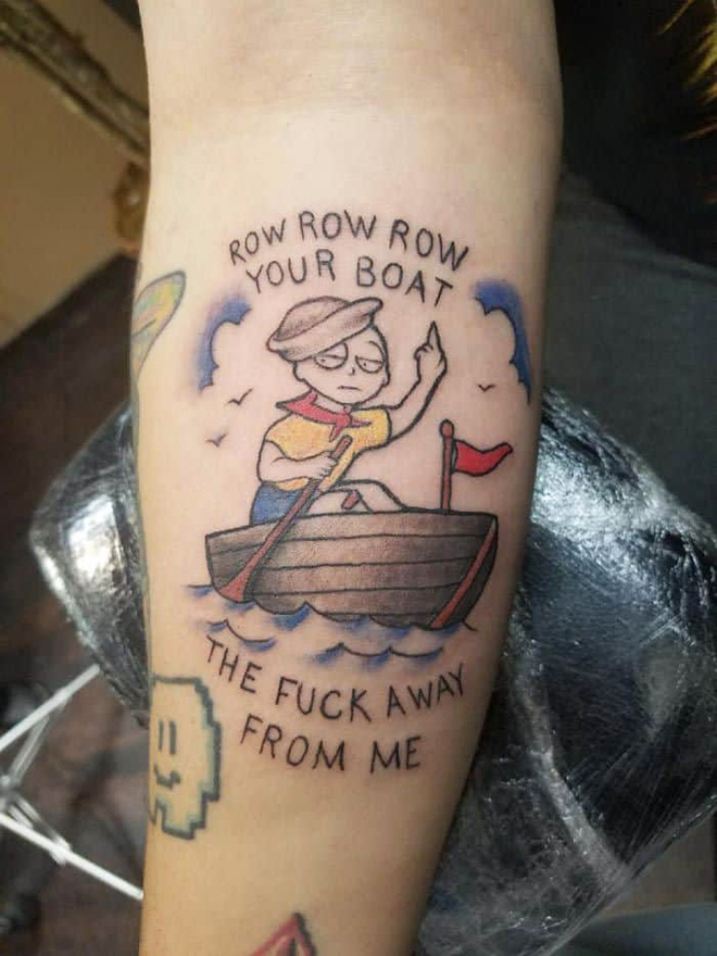 Funny tattoo idea.