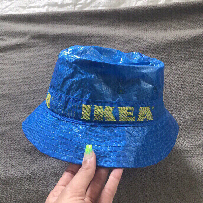 IKEA blue bag fashion.