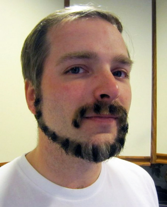 Monkey tail beards are in fashion now!
