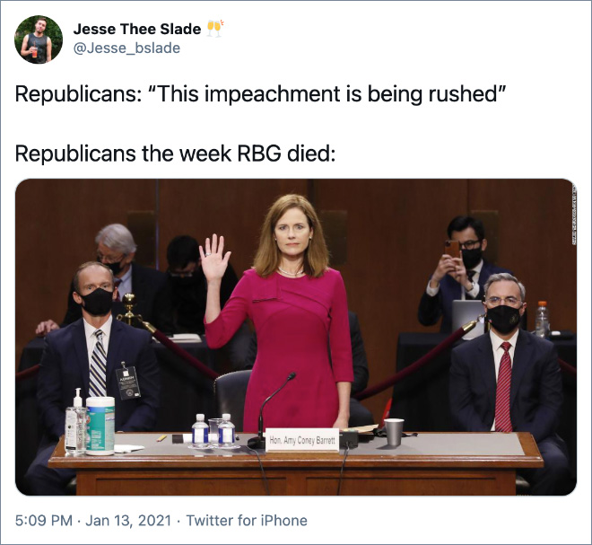 Reaction to Trump's 2nd impeachment.