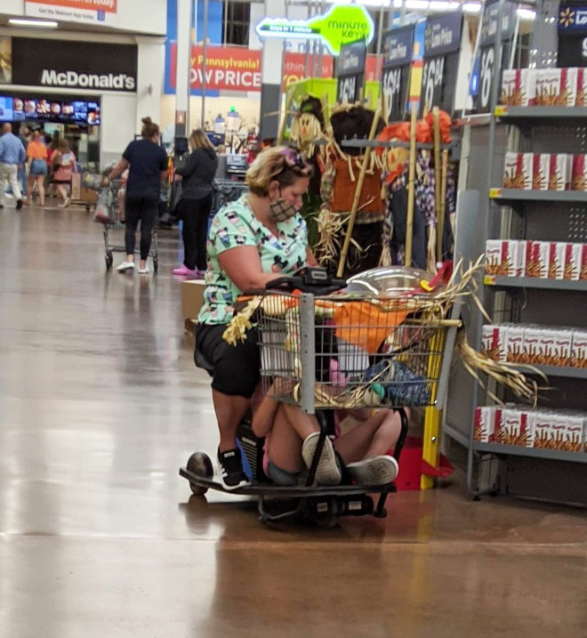 Crazy Walmartians enjoying their shopping.