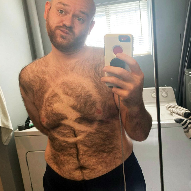 Chest hair art is the best form of art!