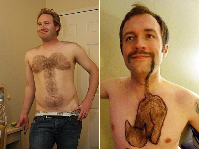 Chest hair art is the best form of art!