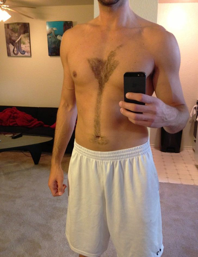 Chest hair art is the best form of art!