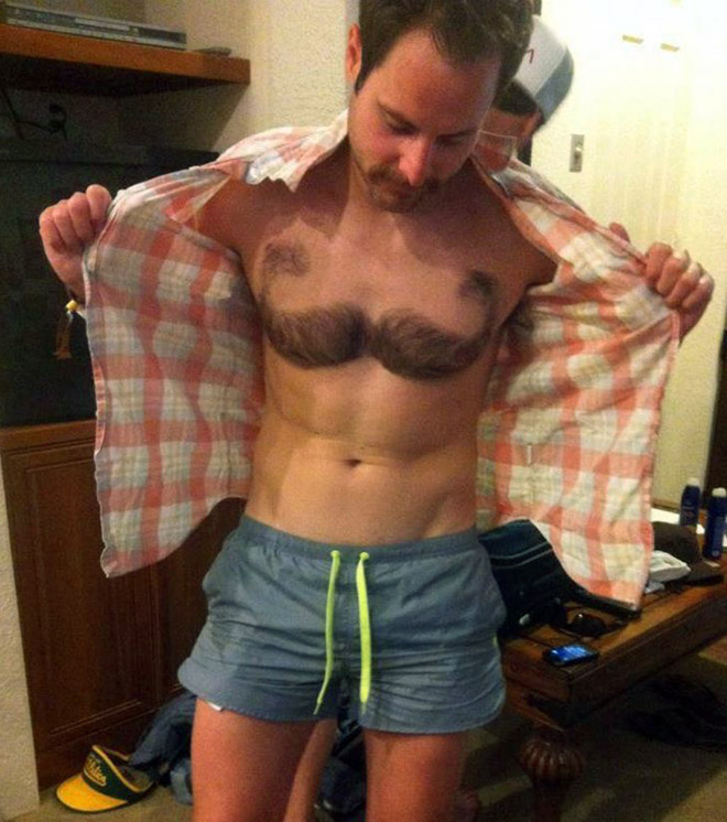 Chest hair art is the best form of art!