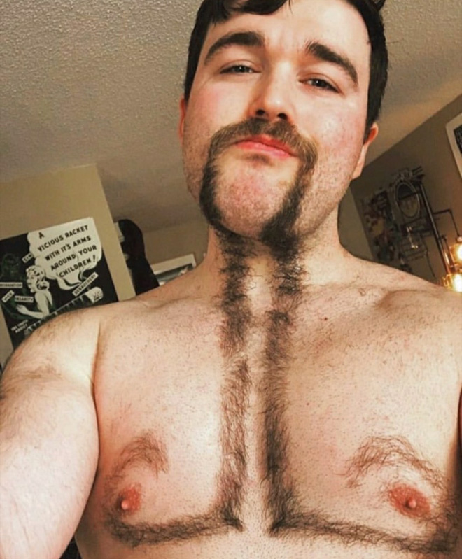 Chest hair art is the best form of art!